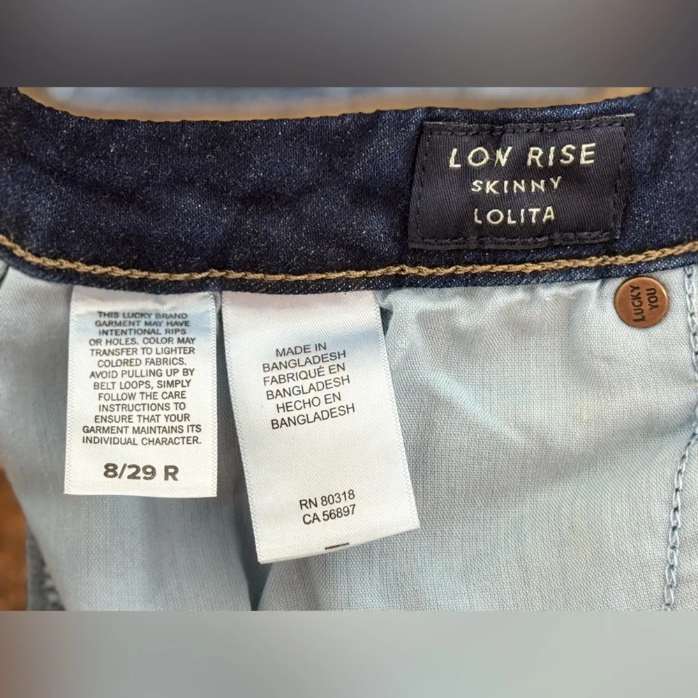 Lucky Brand Women Low Rise Skinny Lolita Stretch Denim Jeans, Size 8/29 Regular - Picture 13 of 15